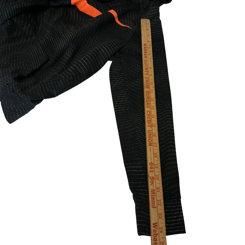 Nike Boys XL Dri-FIT Hoodie Black Orange Neon Space‎ Dye Sweatshirt Activewear